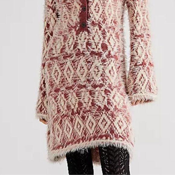 Free People Fuzzy Feelings Dress size Small new with tags - Picture 7 of 10